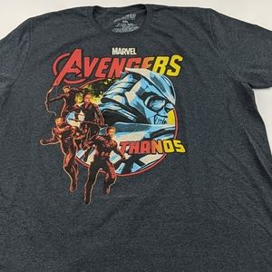Marevl Avengers Thanos Gray T-Shirt 2XL